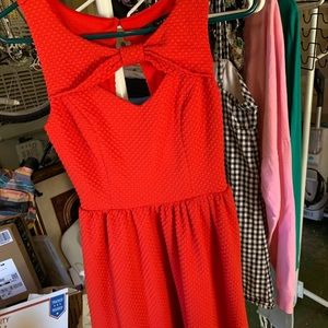 Red dress